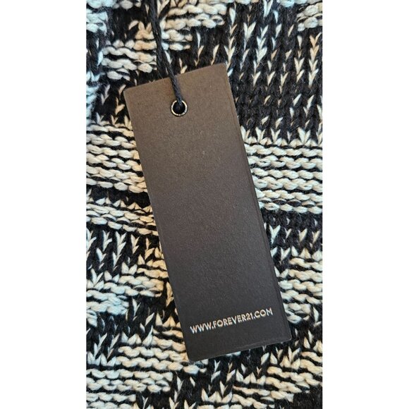 Forever 21 Woman Size L Aztec Print Chunky Knit Open Front Sweater NWT Outdoors - Picture 9 of 9